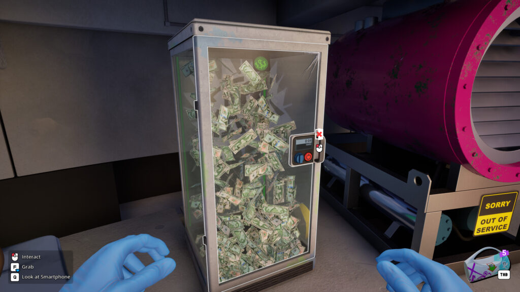 Cash Cleaner Simulator - Money shower!