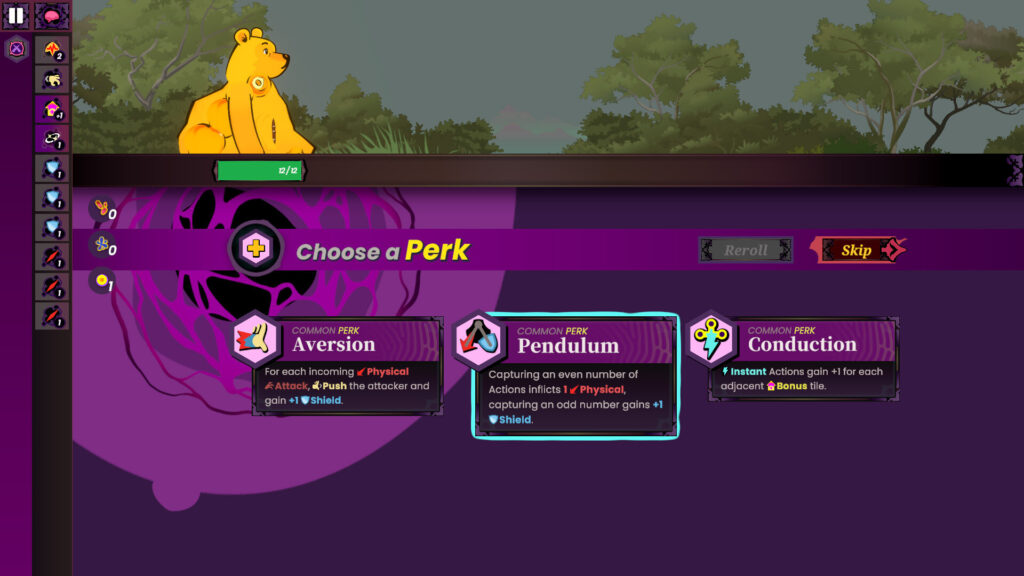 Winnie's Hole - Choosing a perk!