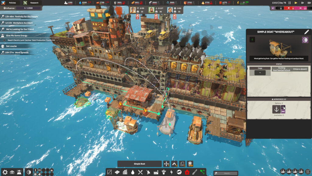 ALL WILL FALL - Boat placing