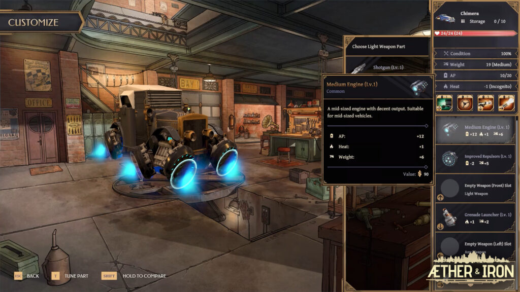 Aether & Iron - Gear Shop