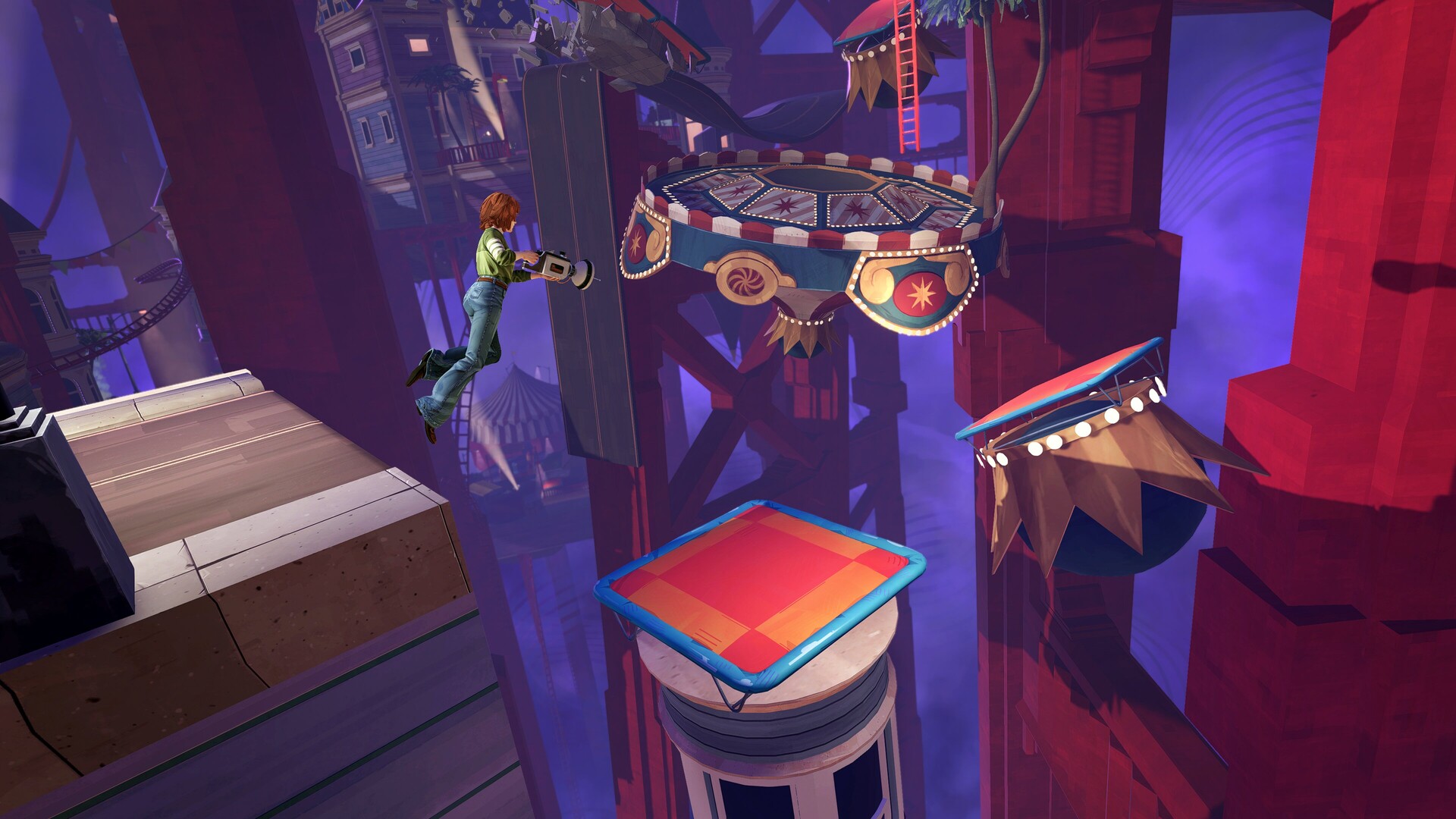 Yerba Buena puzzle platformer 1970s San Francisco Oscillator mechanic screenshot