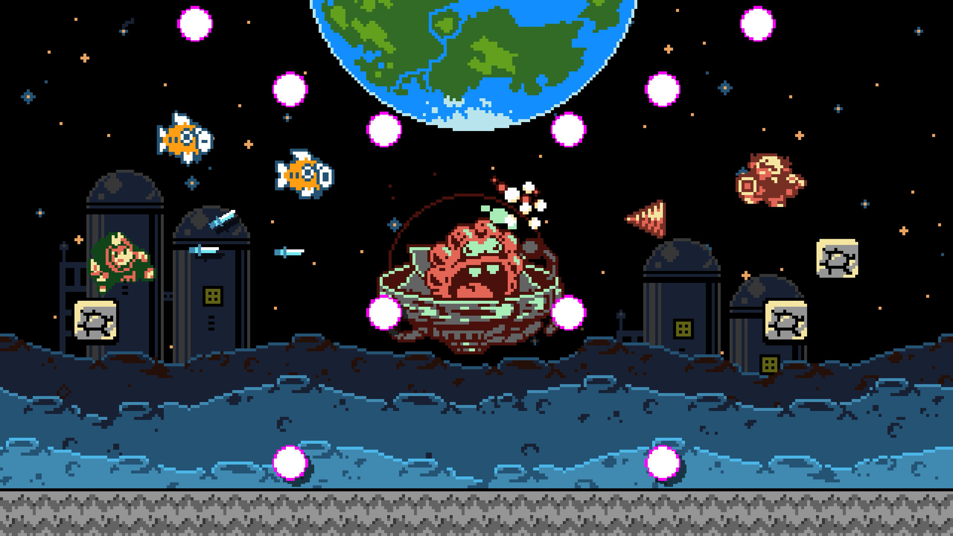Dark Scrolls doinksoft Devolver Digital action platformer roguelite pixel art 2D