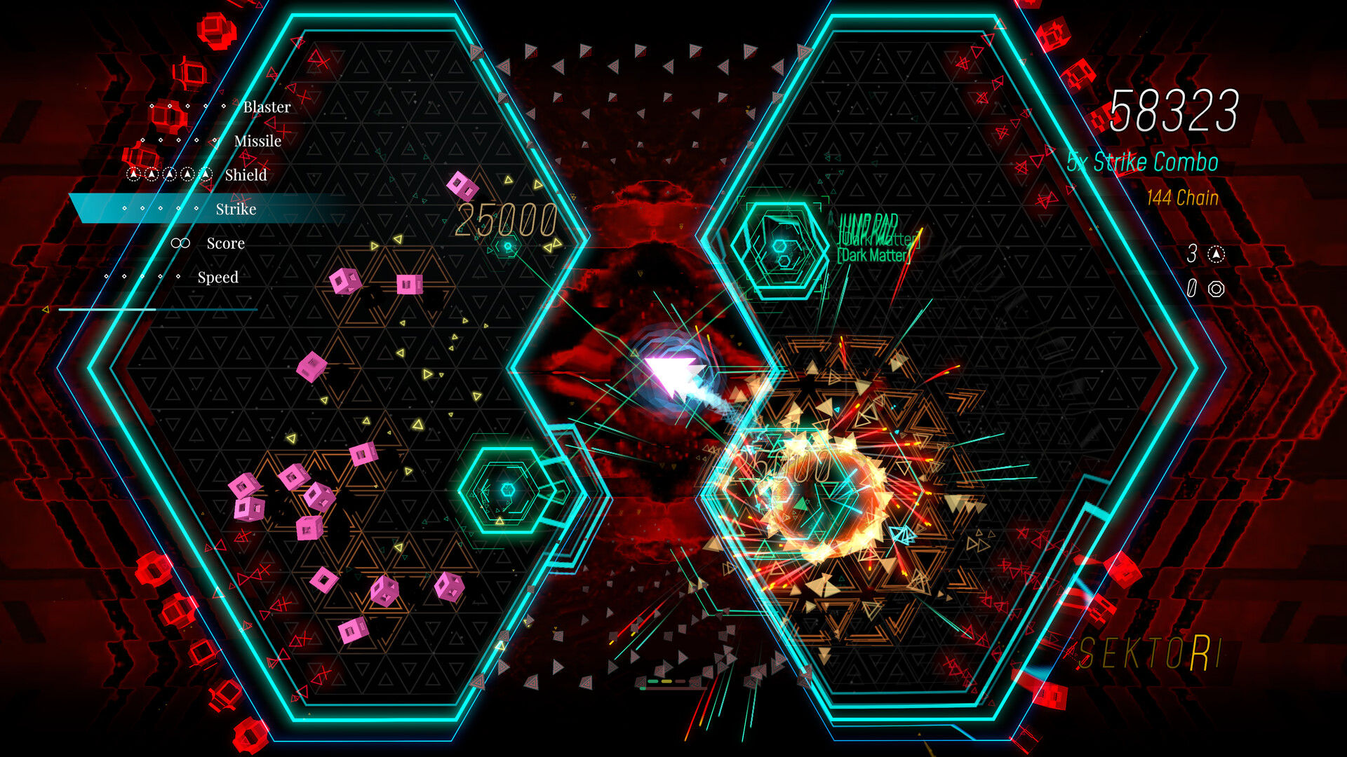 Sektori Nintendo Switch 2 twin-stick shooter gameplay arena