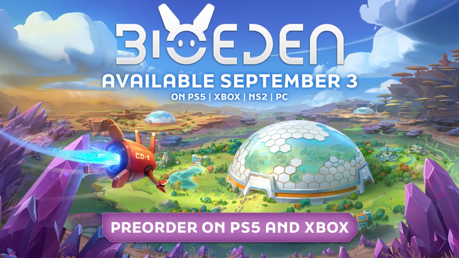 Cozy Nature Management Game BioEden Sprouts on Consoles and Steam September 3 BioEden - Pre-order Now