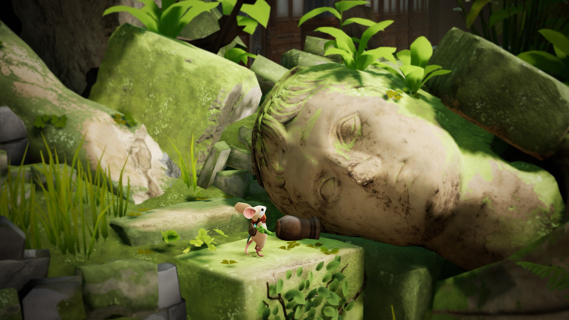 Moss The Forgotten Relic fallen kingdom ruins environmental puzzle Quill Polyarc PC 2026