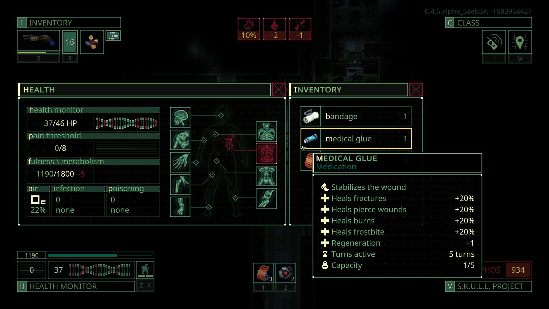 Quasimorph turn-based cyberpunk extraction roguelike RPG Magnum Scriptum tactical combat pixel graphics
