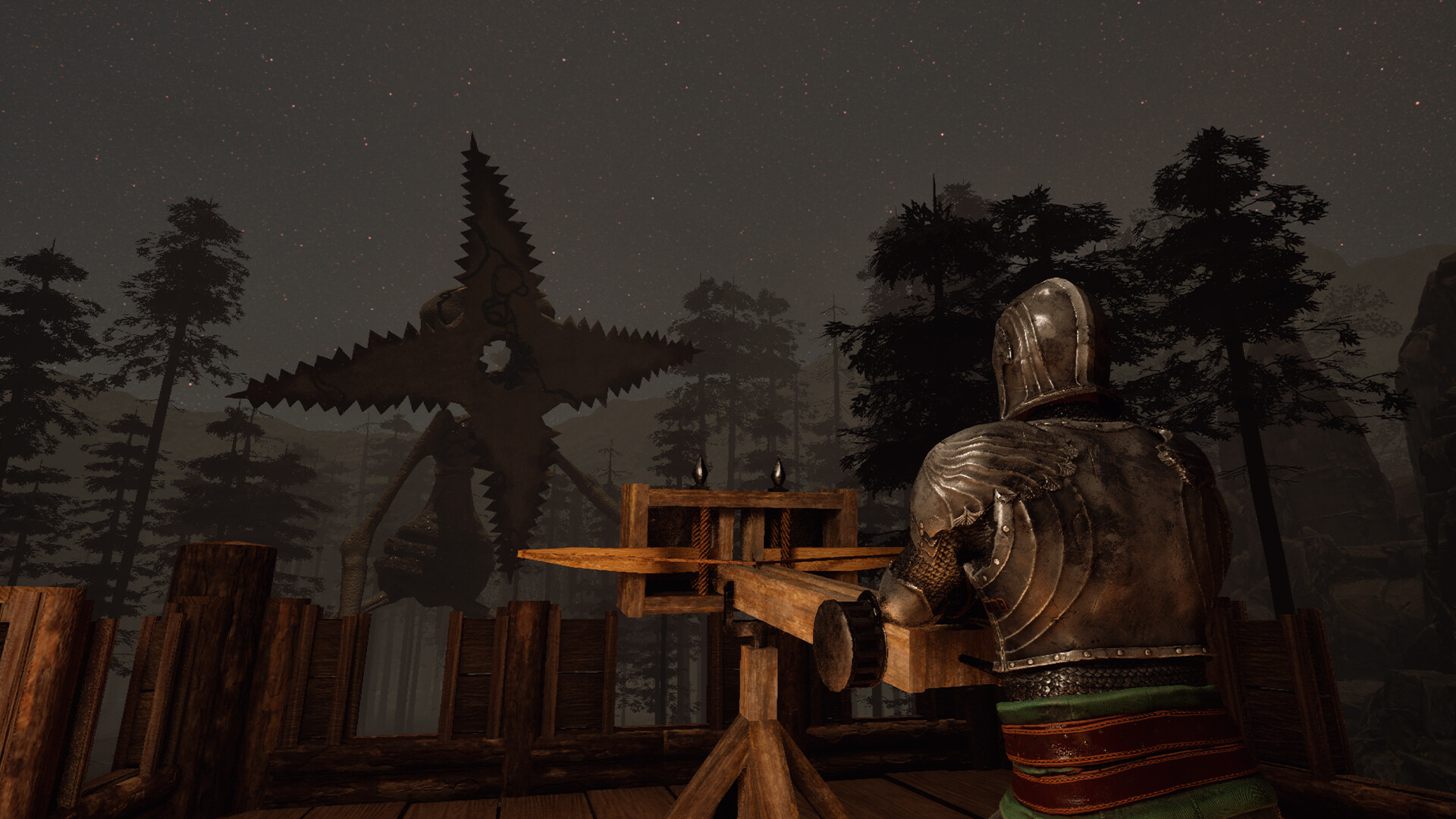 Stoneguard nocturnal monster wave defence third person RTS combat survivors archers settlement Steam Early Access