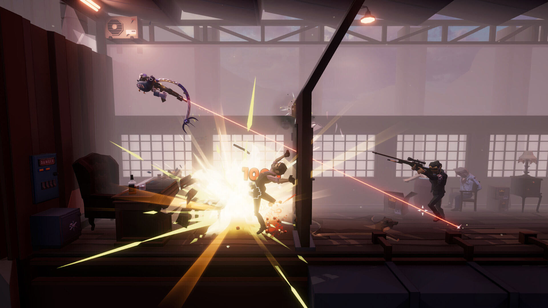 Deadliest Pigeon review Rusty Rex Catoptric Games side scrolling action shooter physics destruction grappling hook 2026