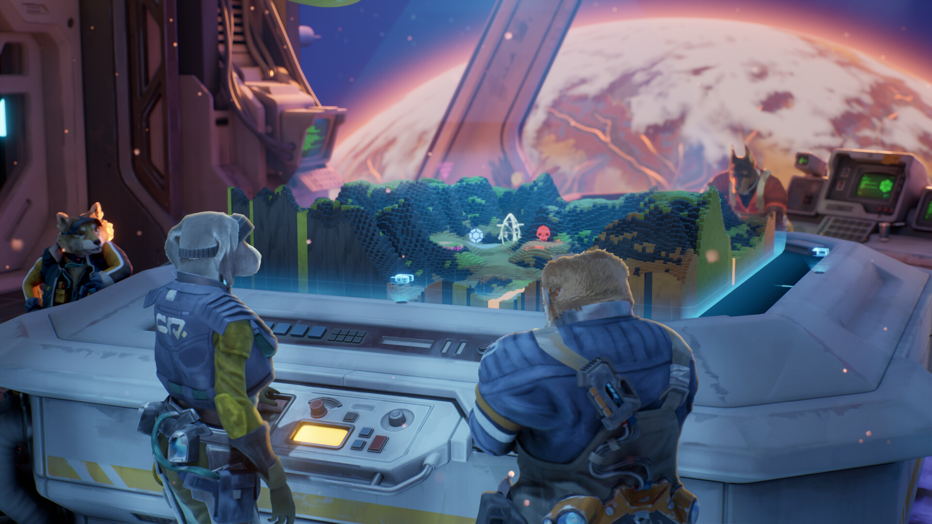 GRAVHOUNDS playtest impressions — pipelines, turrets and generators stretching across a hostile planet