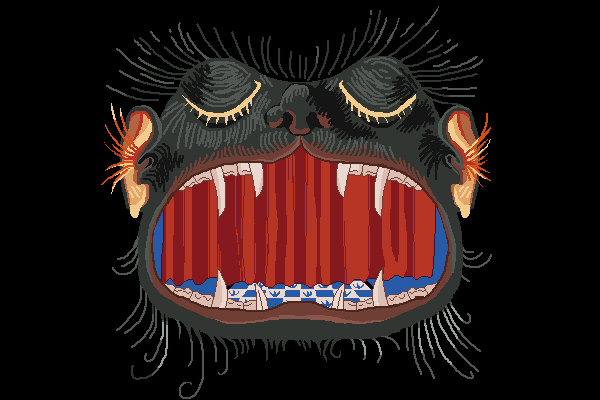 Ratacombs — the giant cat maw from the end sequence