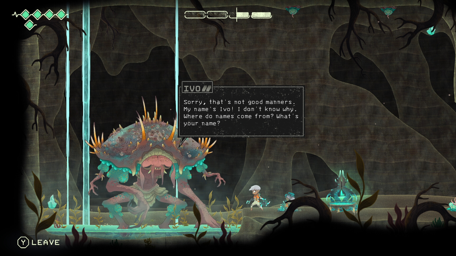 Echo Weaver review — exploring the hand-drawn ruins of a collapsed utopia in the time-loop Metroidvania