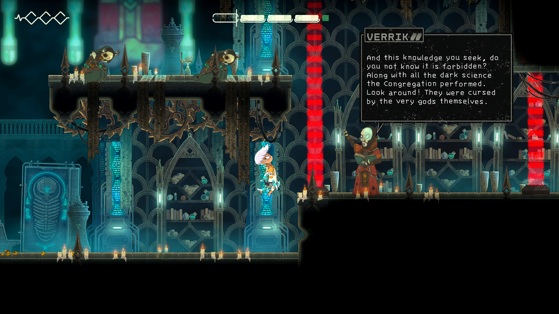 Echo Weaver review — the last Weaver wielding the alien glaive in Moonlight Kids' hand-drawn sci-fi world