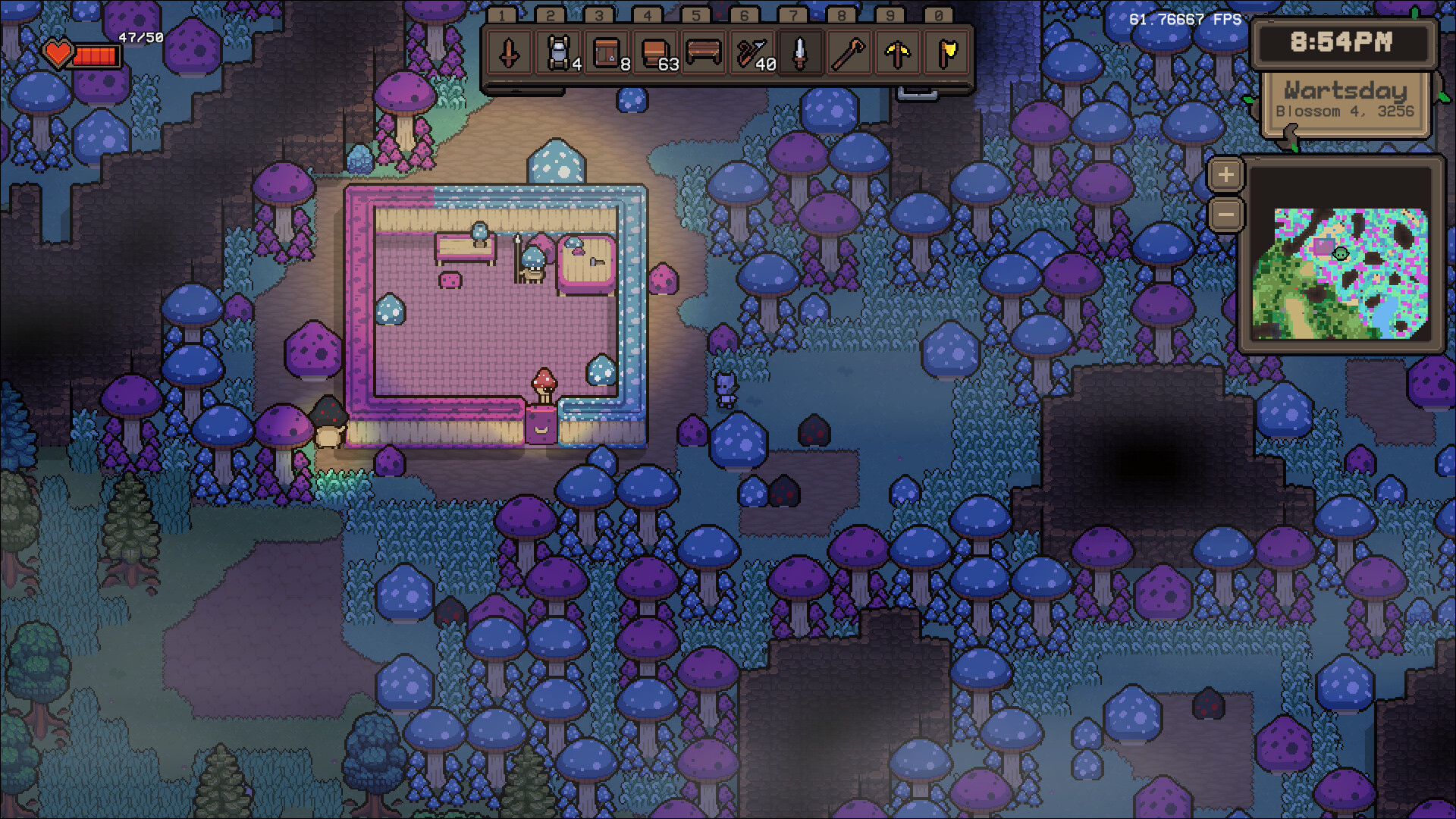 Isle Goblin playtest — goblins fighting human invaders in a 2D sandbox survival world