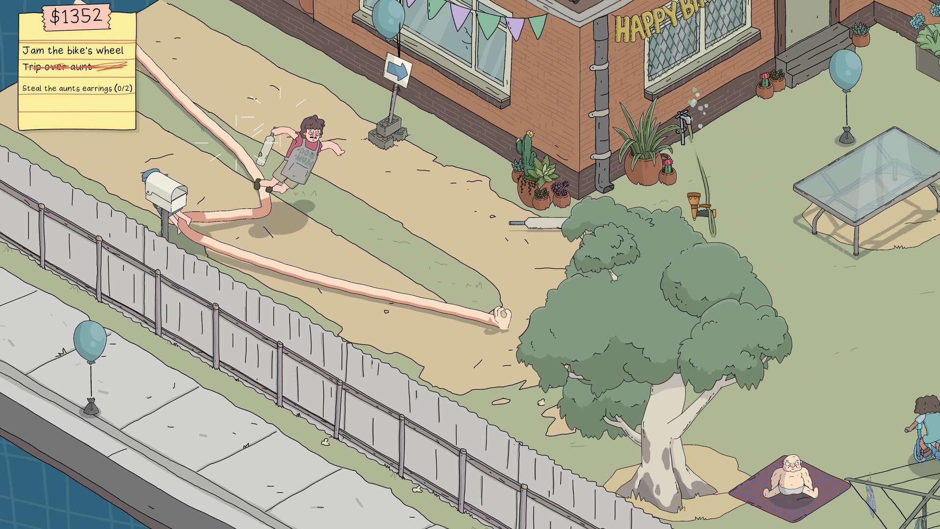 My Arms Are Longer Now demo review — the long-armed thief causes chaos in a hand-drawn heist level