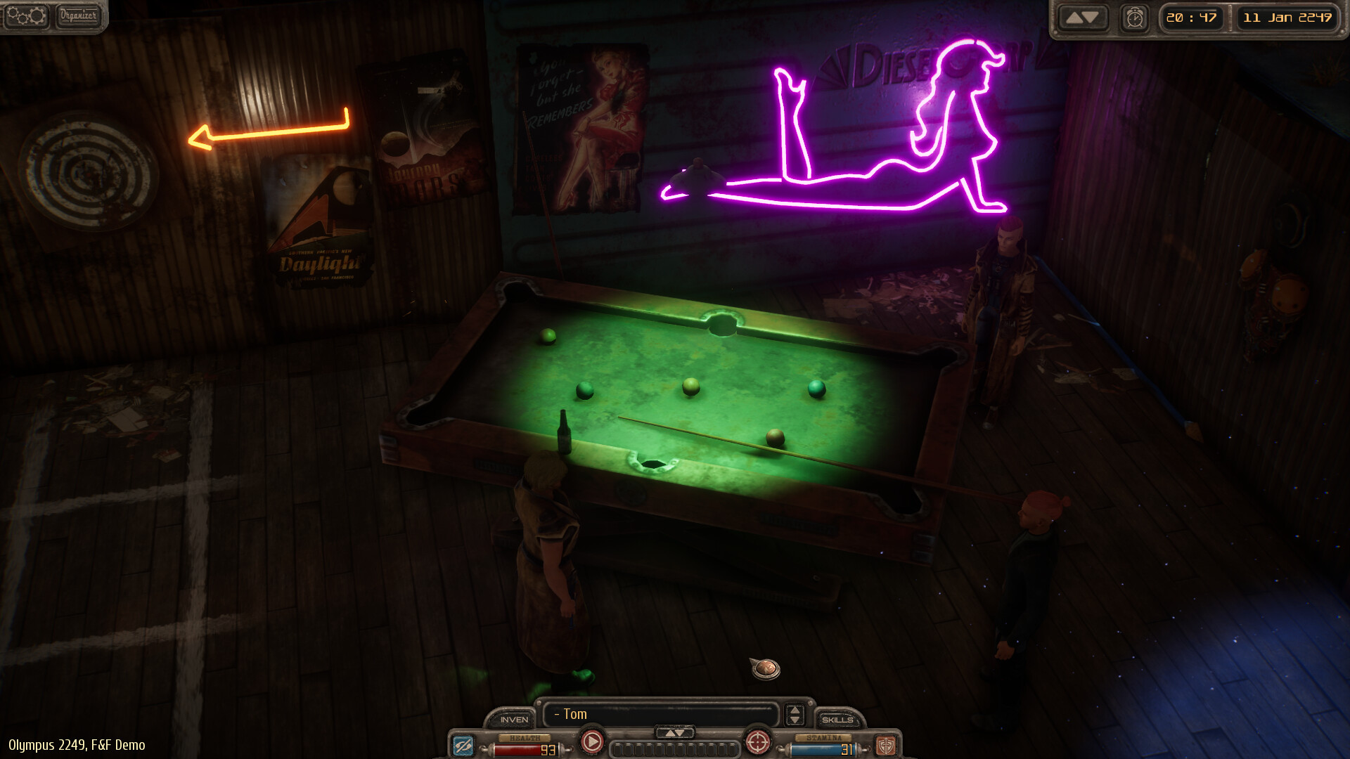 Olympus 2249 review — exploring a dieselpunk wasteland town in the isometric cRPG