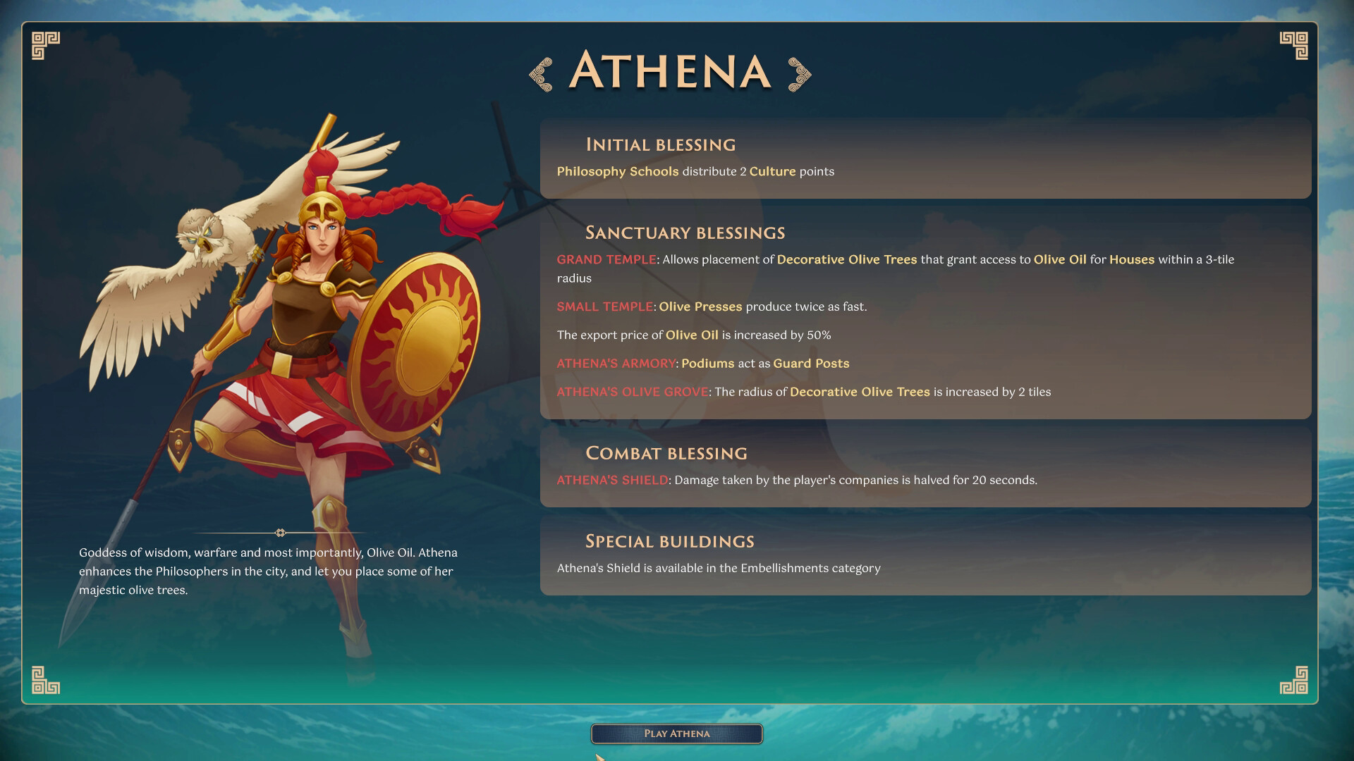 Theos: Cities of Myth demo review — a Sanctuary to the patron deity rising over a Greek polis