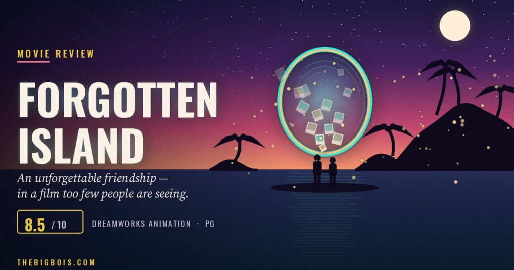 Forgotten Island (2026) movie review — best friends Jo and Raissa on the magical island of Nakali